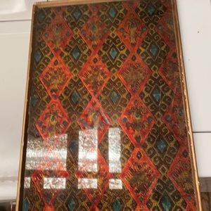 Two vintage prints with gold frames set in